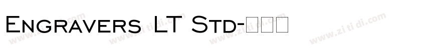 Engravers LT Std字体转换